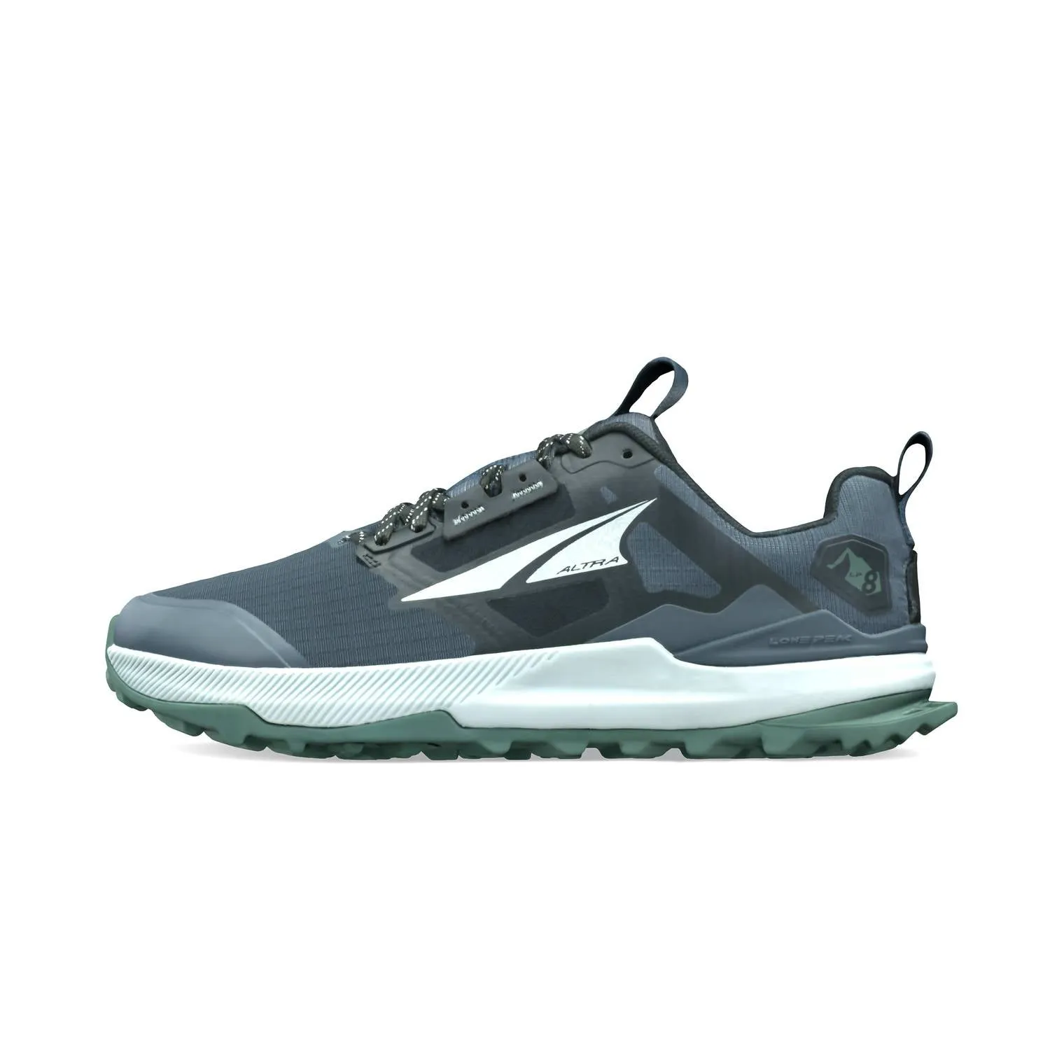 Women's Lone Peak 8 Trail Running Shoes In Black/gray