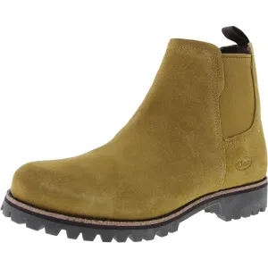 Womens Lugged Sole Suede Chelsea Boots