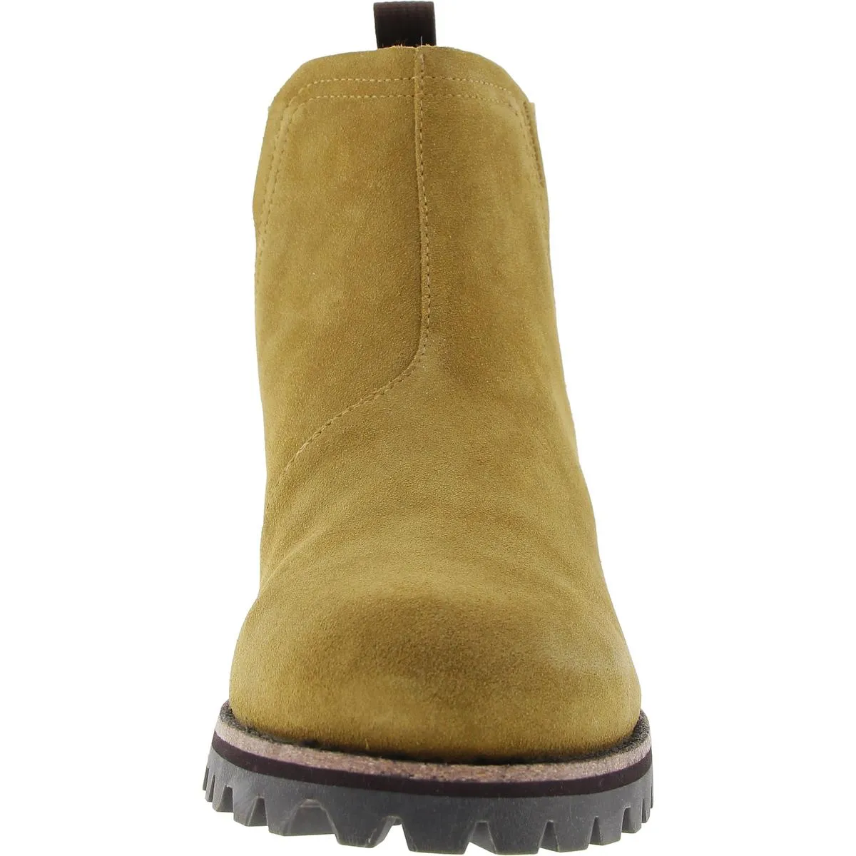 Womens Lugged Sole Suede Chelsea Boots