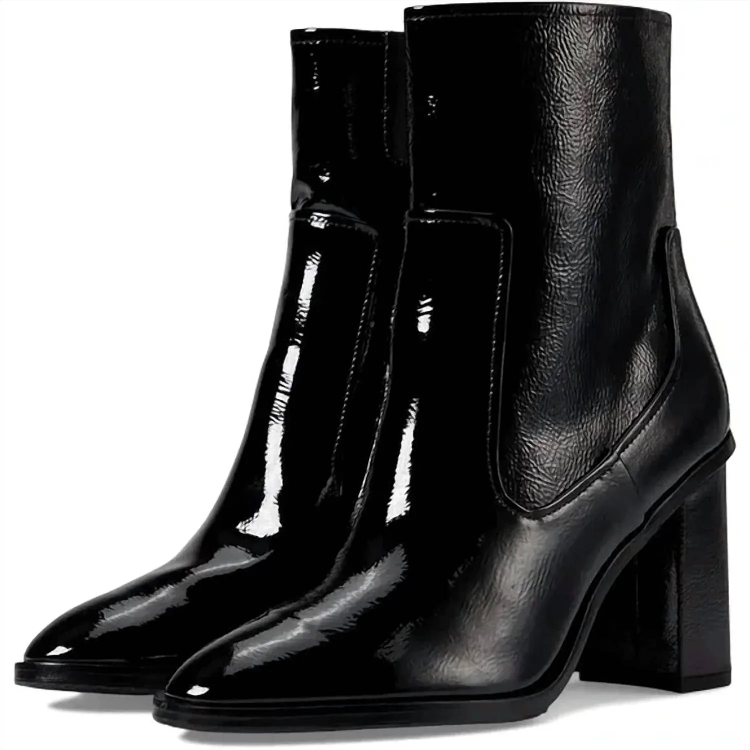Women's Maymici Heeled Bootie In Black Patent