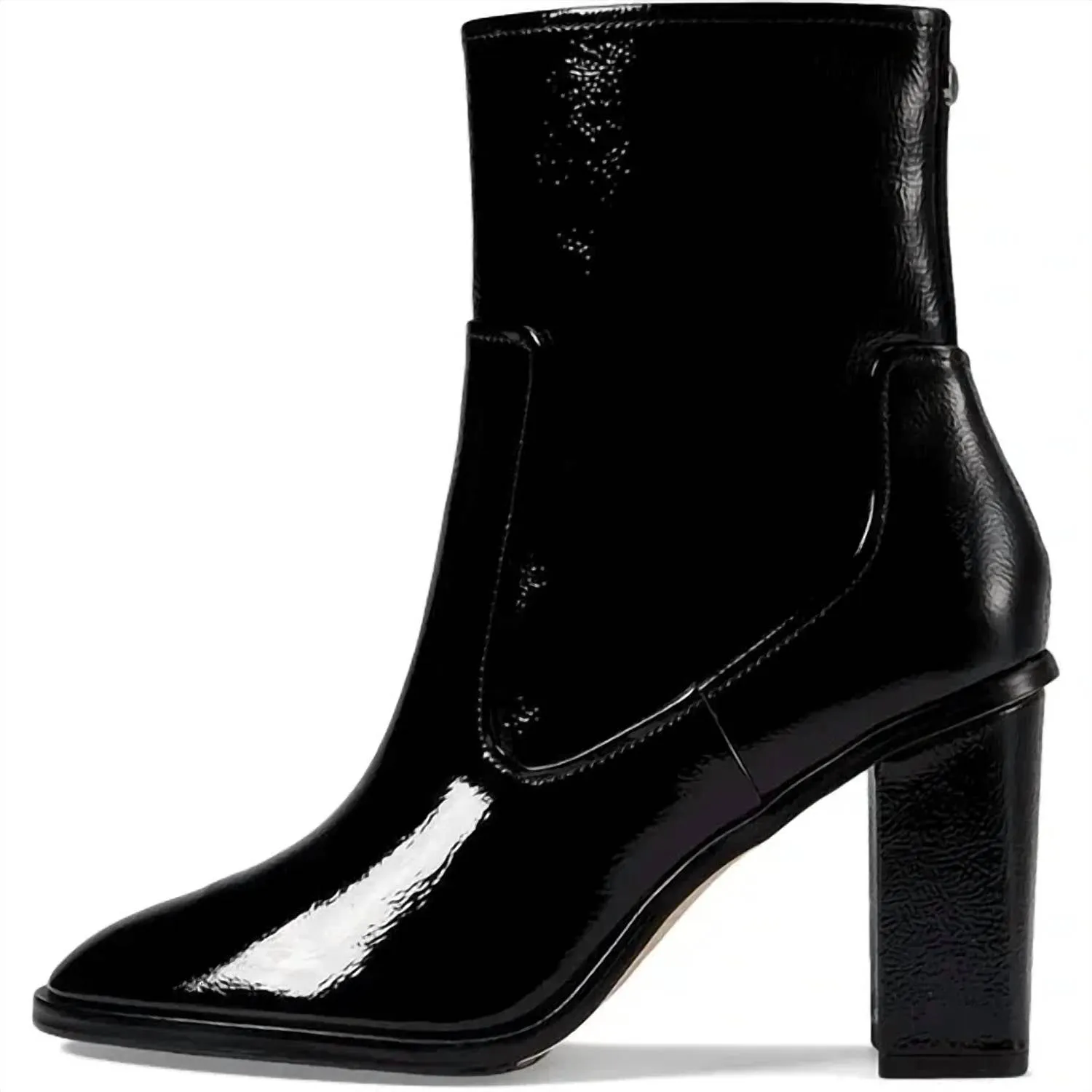 Women's Maymici Heeled Bootie In Black Patent