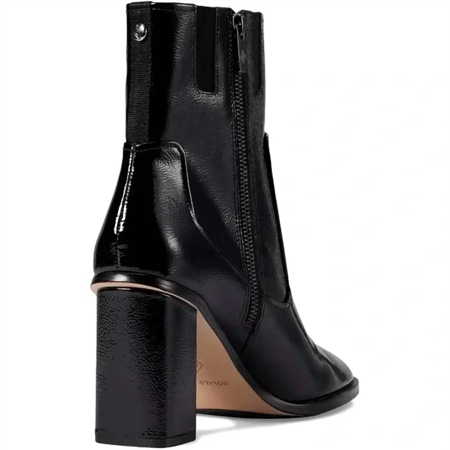 Women's Maymici Heeled Bootie In Black Patent