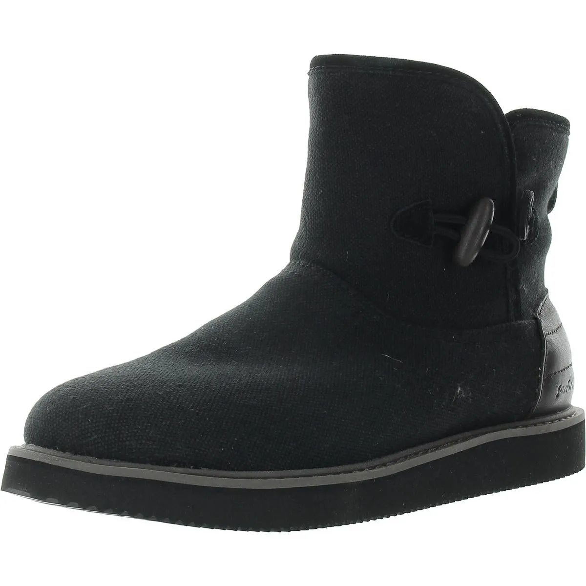 Womens Mixed Media Canvas Winter & Snow Boots