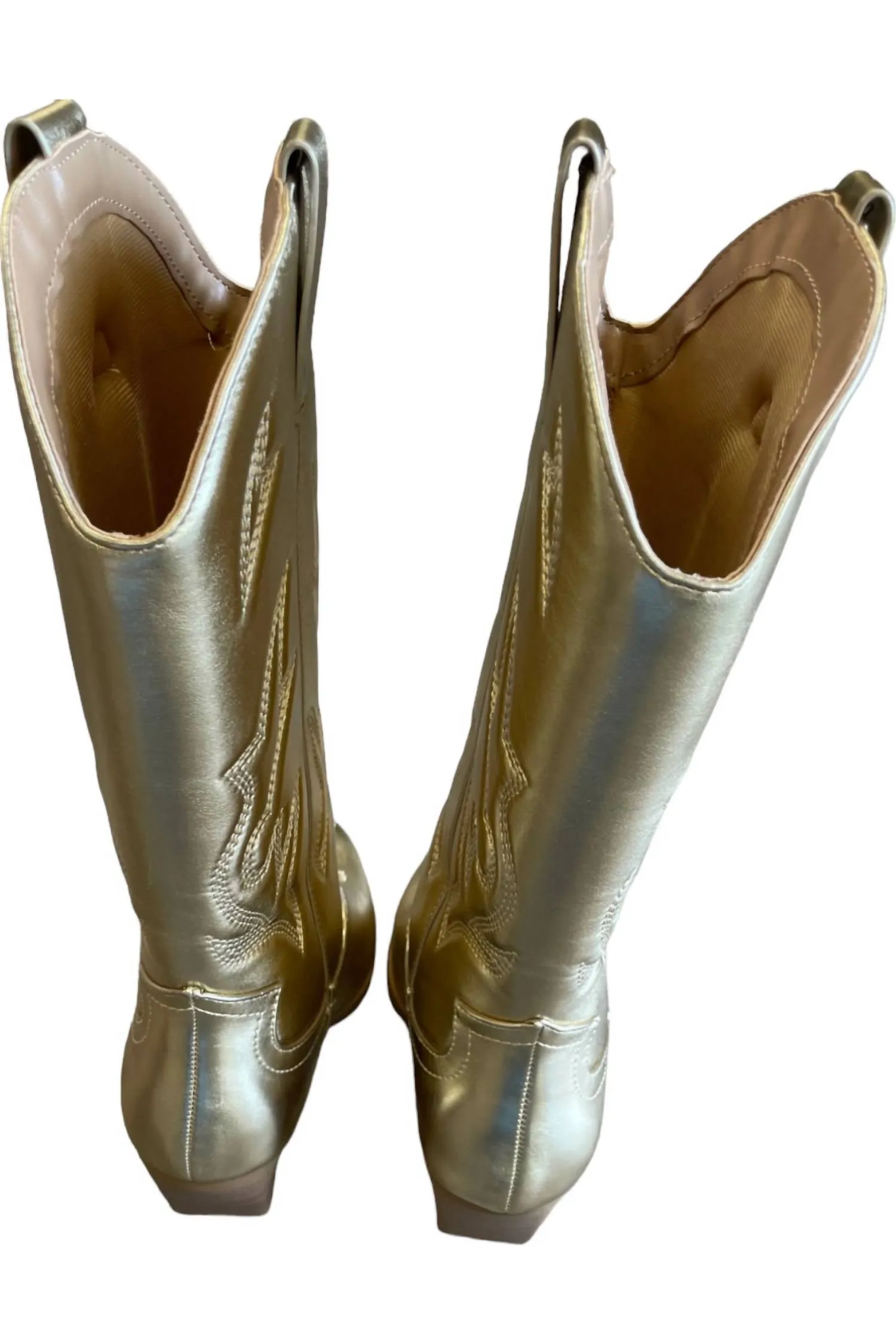 Women's Orville Tall Cowboy Boots In Gold