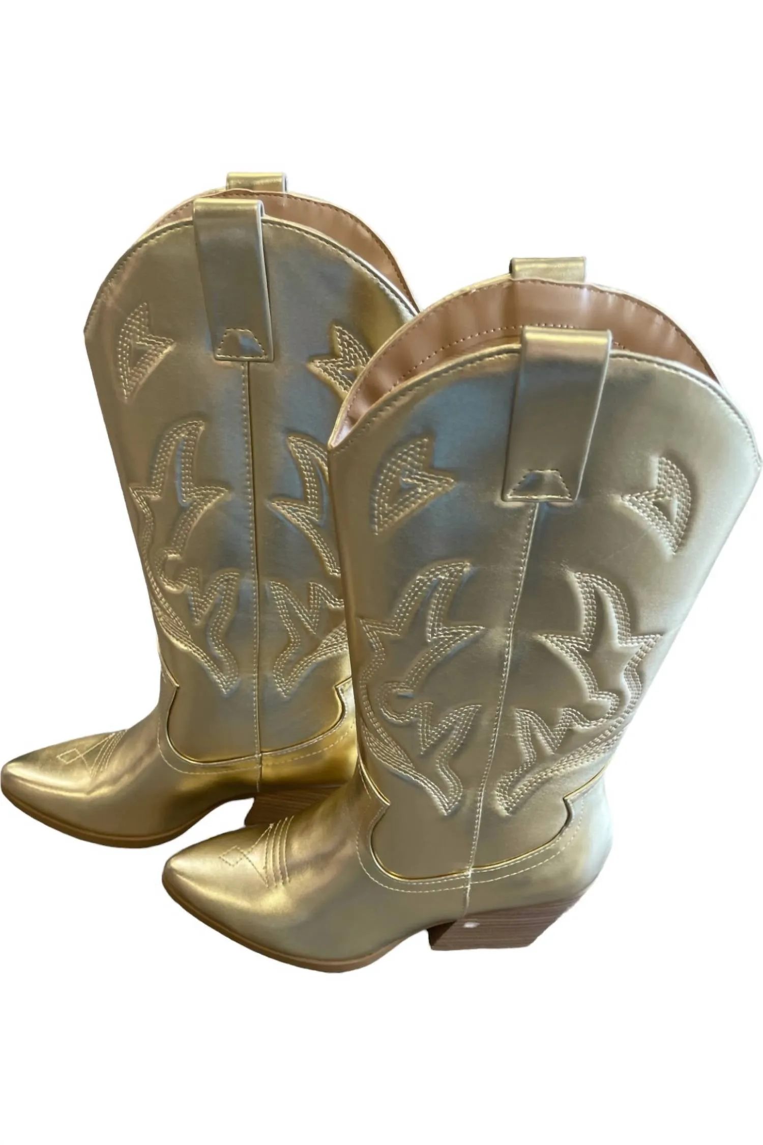 Women's Orville Tall Cowboy Boots In Gold
