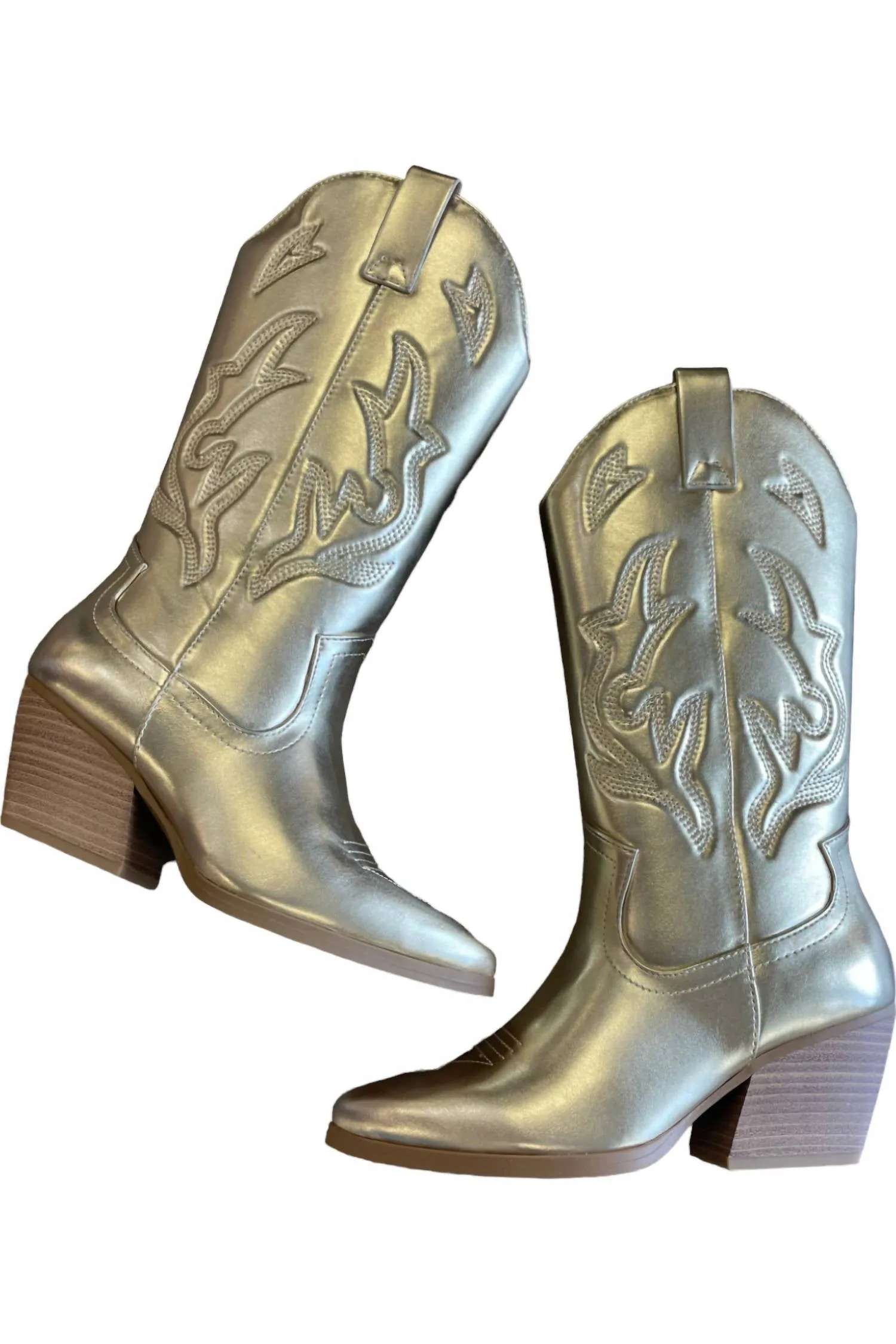 Women's Orville Tall Cowboy Boots In Gold