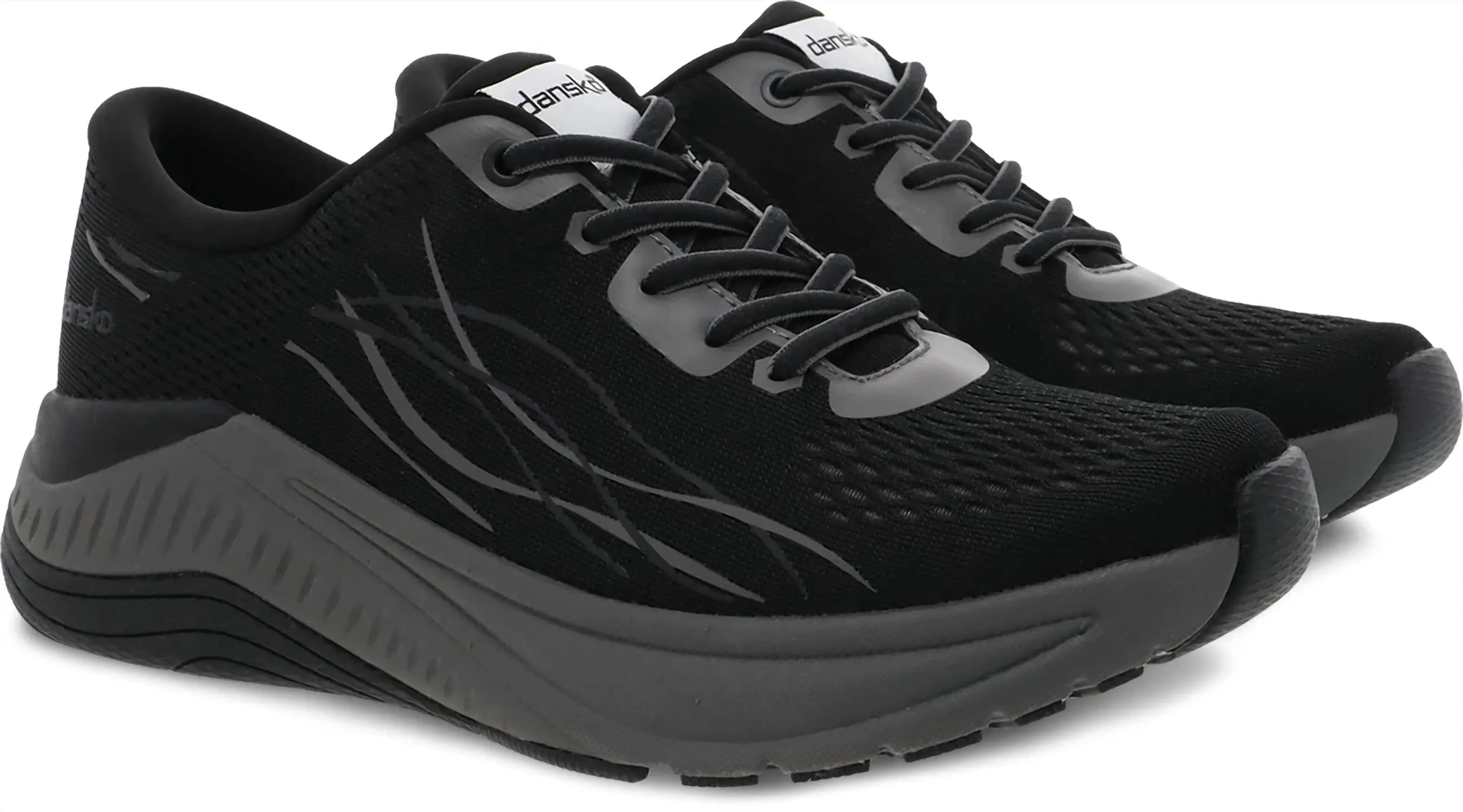 Womens Pace Mesh Shoes In Black/grey