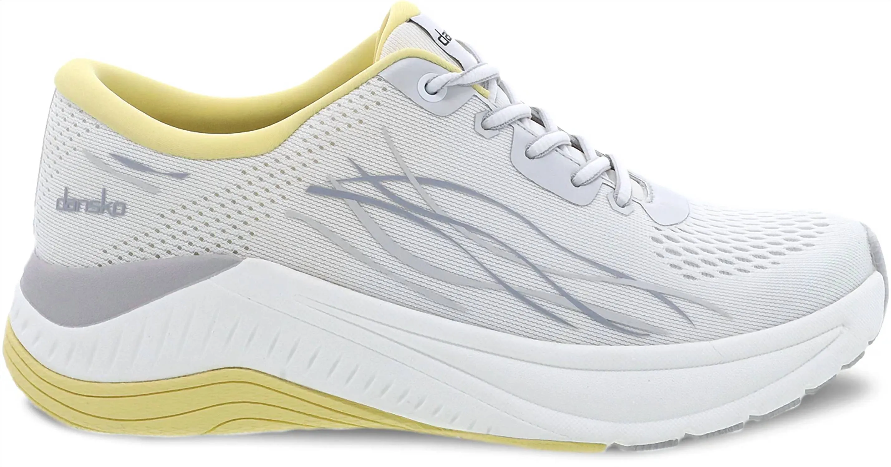 Women's Pace Mesh Shoes In White/yellow