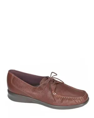Women's Petra Lace Up Loafer In Mulch