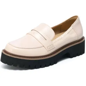 Women's Platform Loafers In Ivory