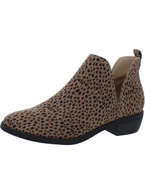 Womens Pointed Toe Casual Ankle Boots