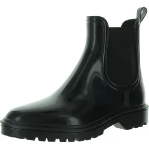 Womens Rainboots Lugged Sole Ankle Boots