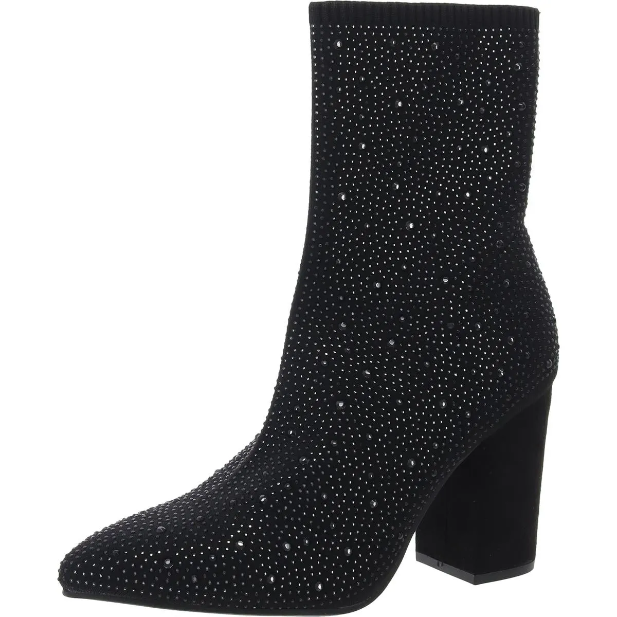Womens Rhinestone Man Made Mid-Calf Boots