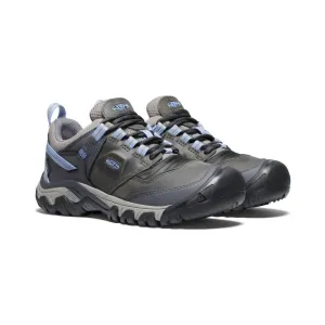 WomenS Ridge Flex Low Waterproof Shoes In Steel Grey/hydrangea