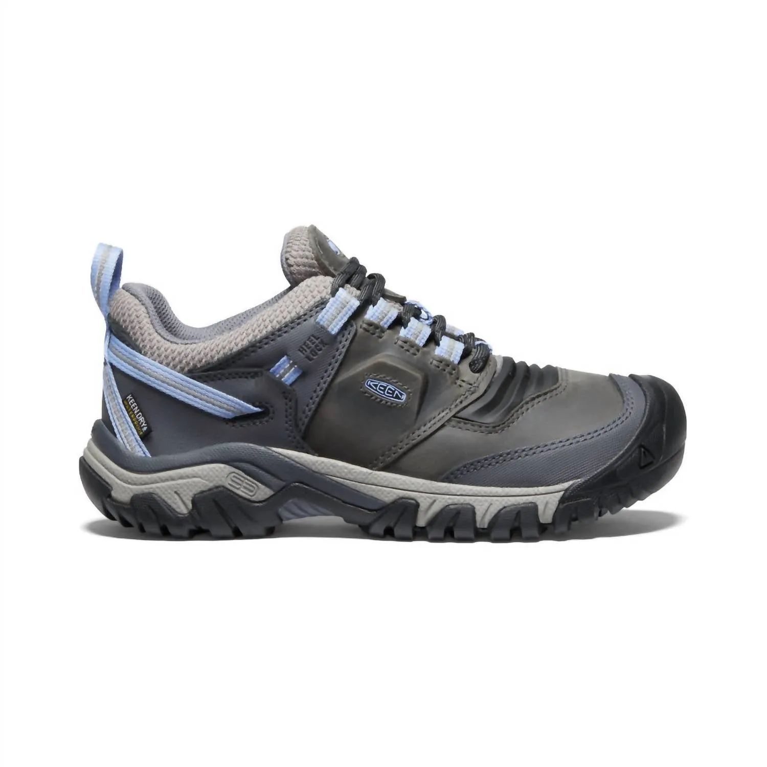 WomenS Ridge Flex Low Waterproof Shoes In Steel Grey/hydrangea