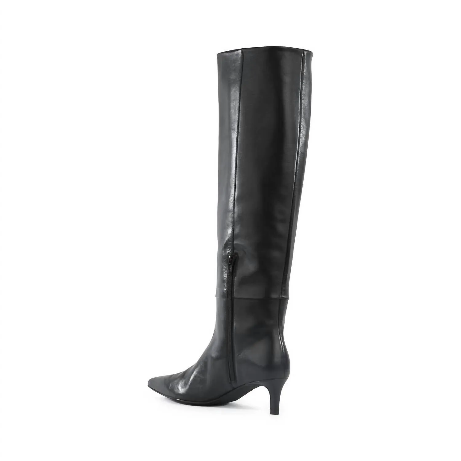 Women's Rose Tall Boot In Black Leather