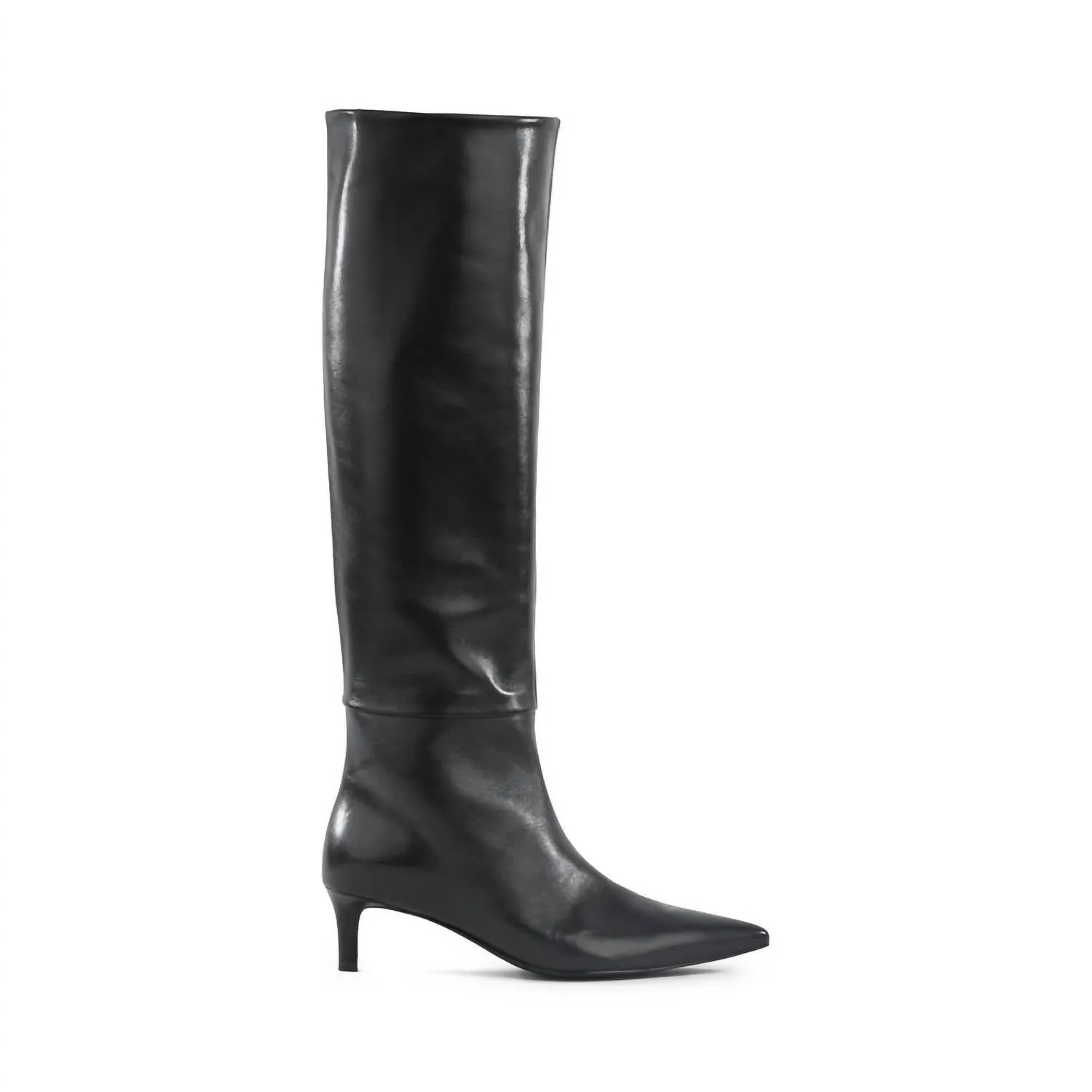 Women's Rose Tall Boot In Black Leather