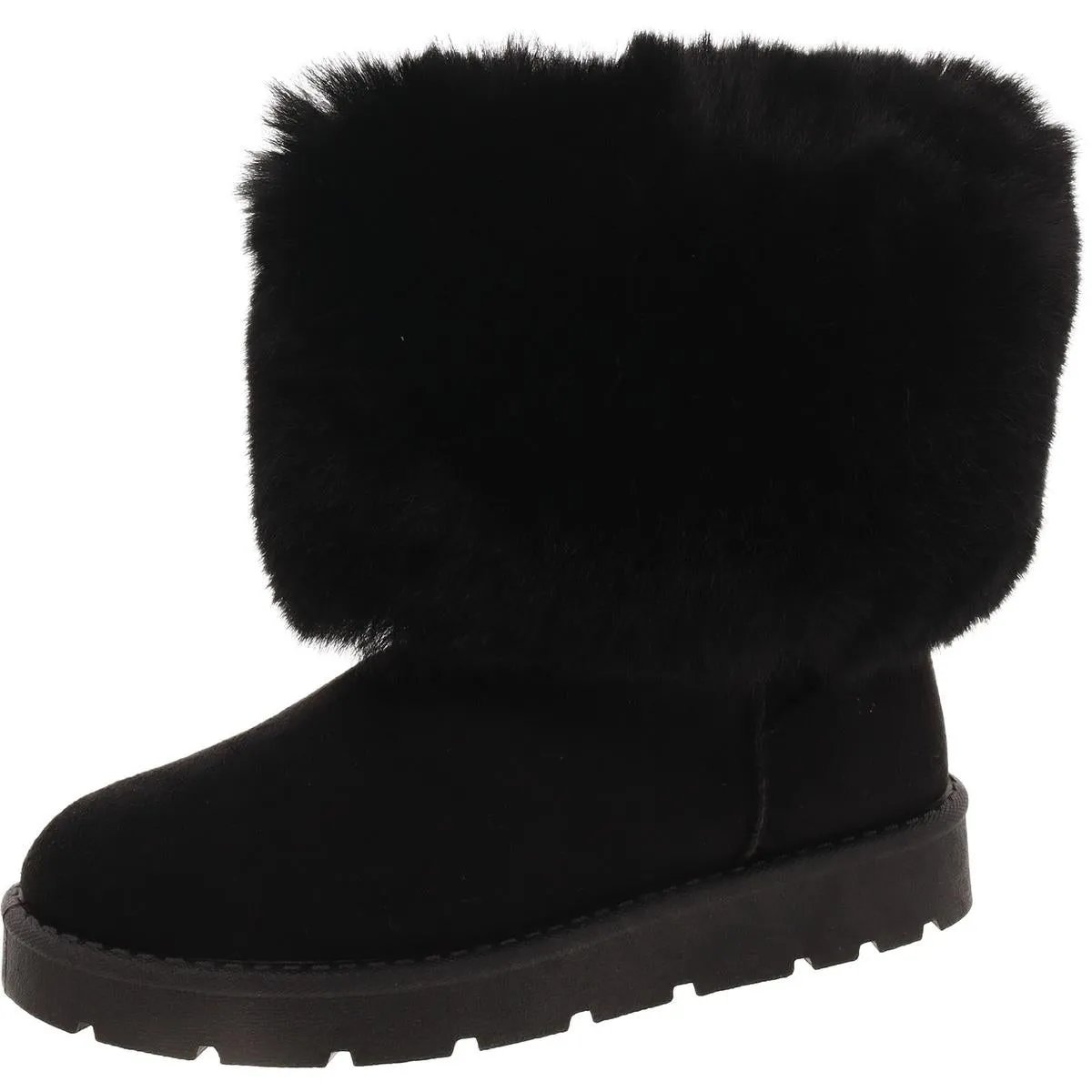Womens Round Toe Cozy Booties