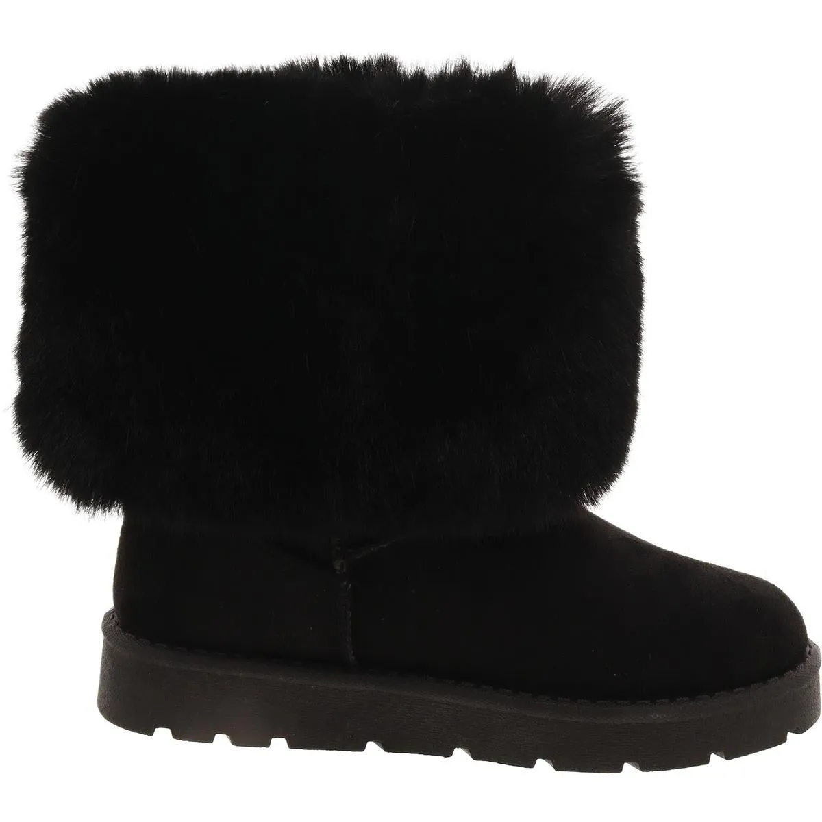 Womens Round Toe Cozy Booties