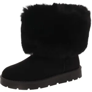 Womens Round Toe Cozy Booties