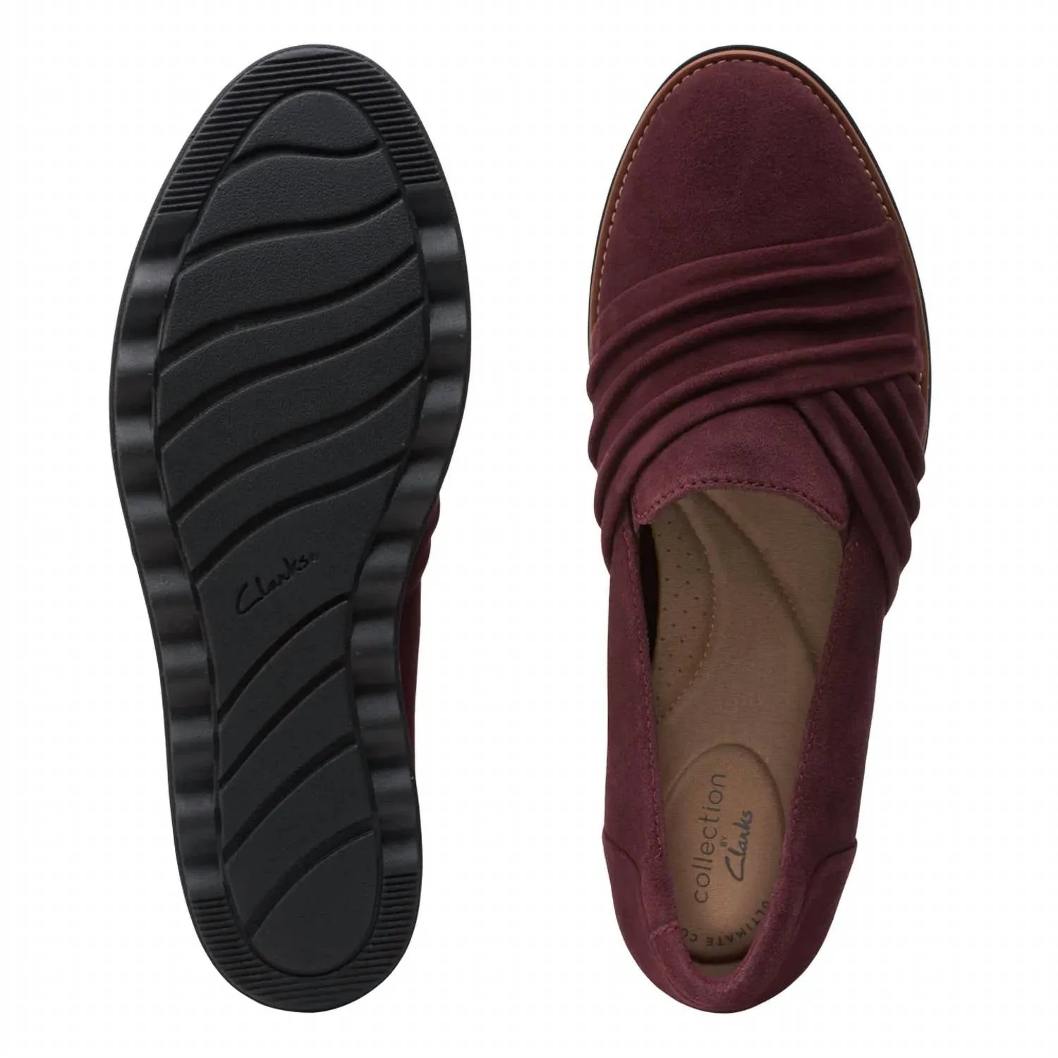 Women's Sharon Villa Loafer In Burgundy Suede