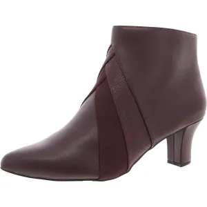 Womens Snake Print Faux Leather Booties