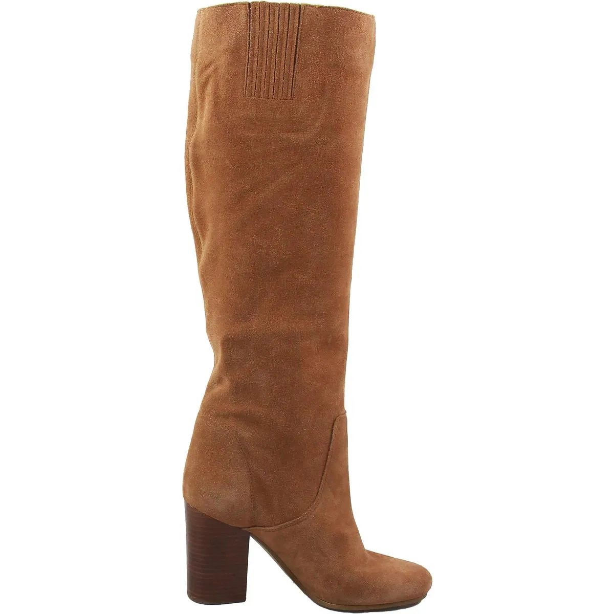 Womens Solid Leather Knee-High Boots