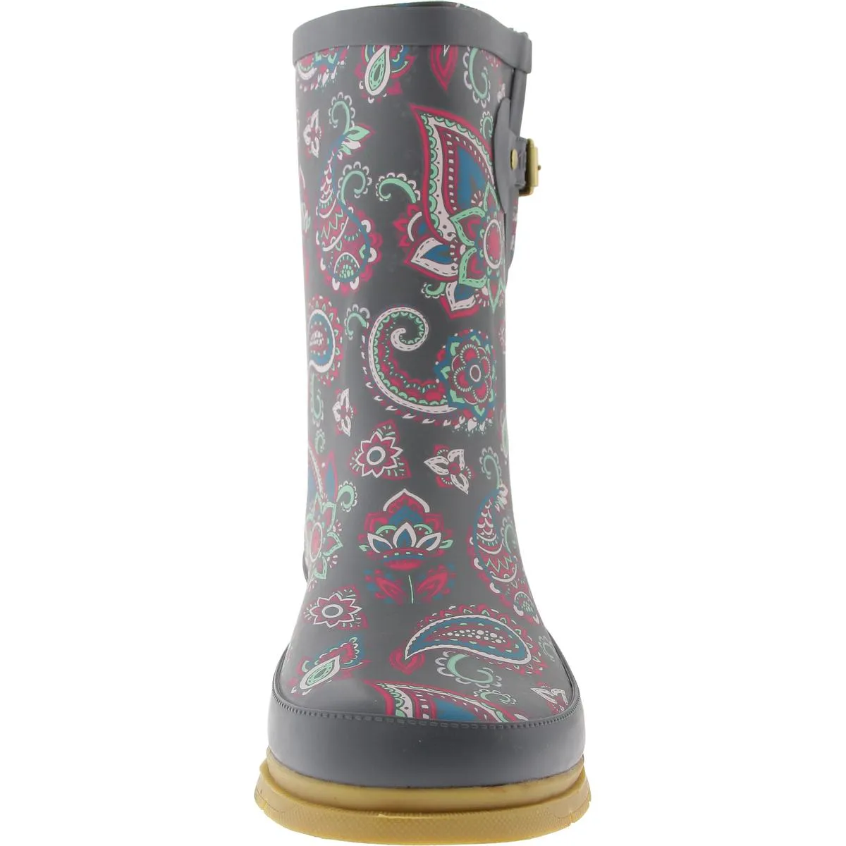 Womens Solid Rubber Rain Boots