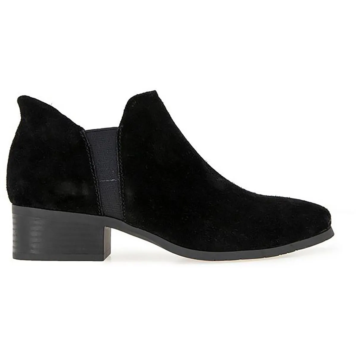 Womens Solid Suede Ankle Boots