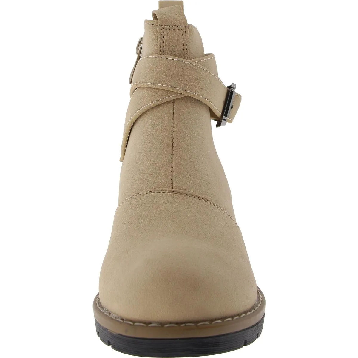 Womens Strapy Zip Up Booties