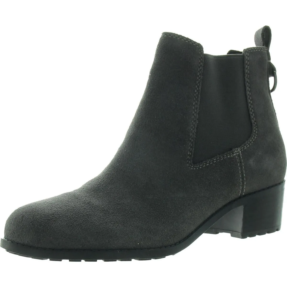 Womens Stretch Faux Suede Ankle Boots