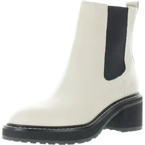 Womens Stretch Leather Ankle Boots
