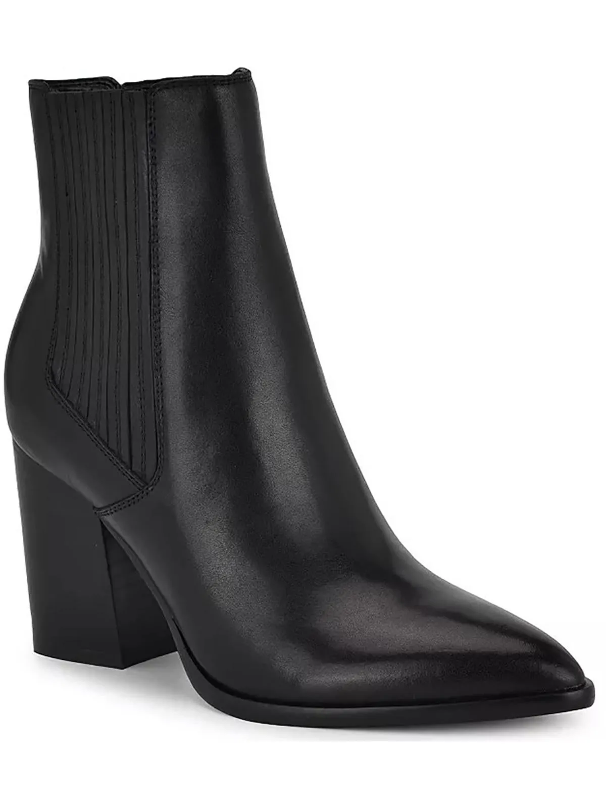 Womens Stretch Leather Chelsea Boots