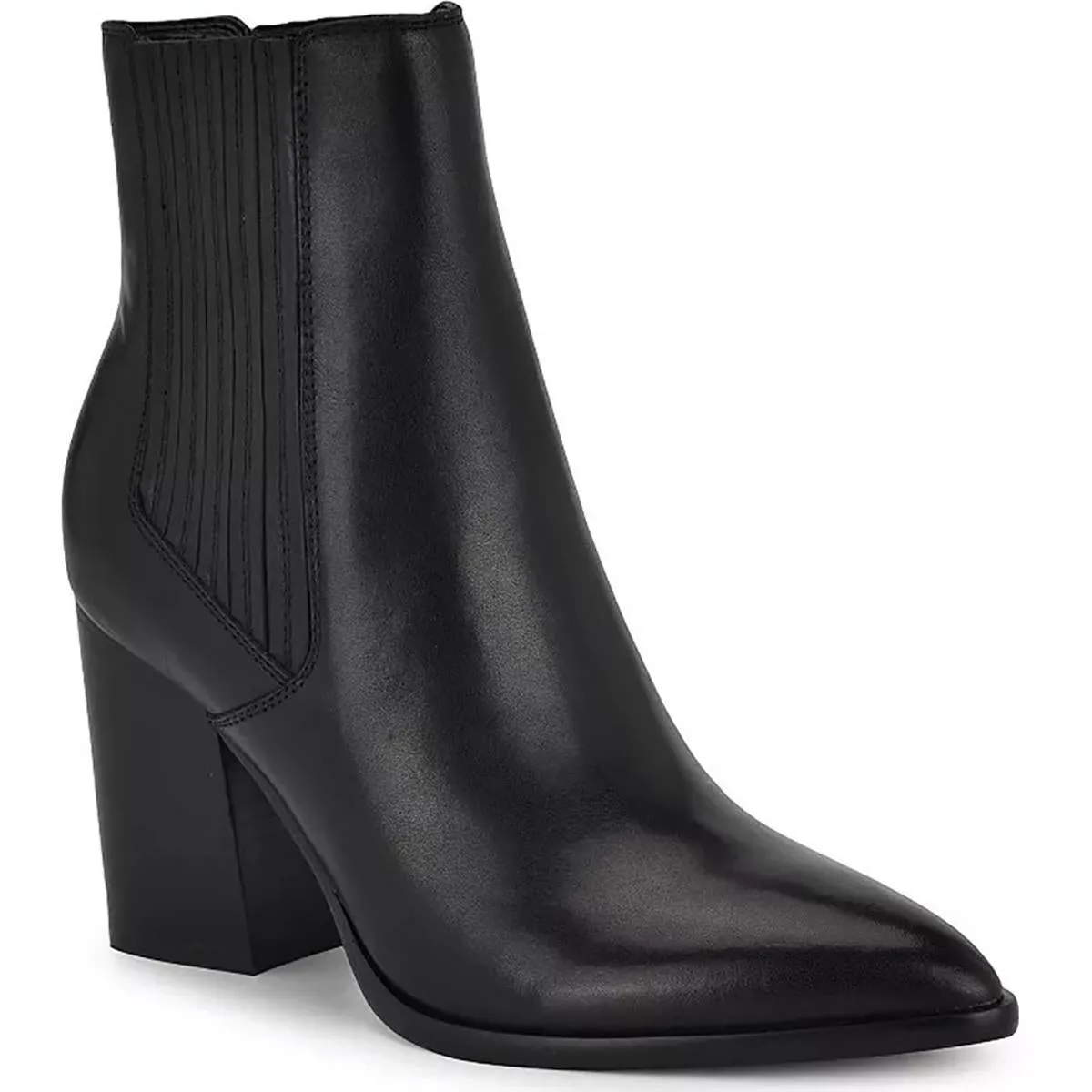Womens Stretch Leather Chelsea Boots
