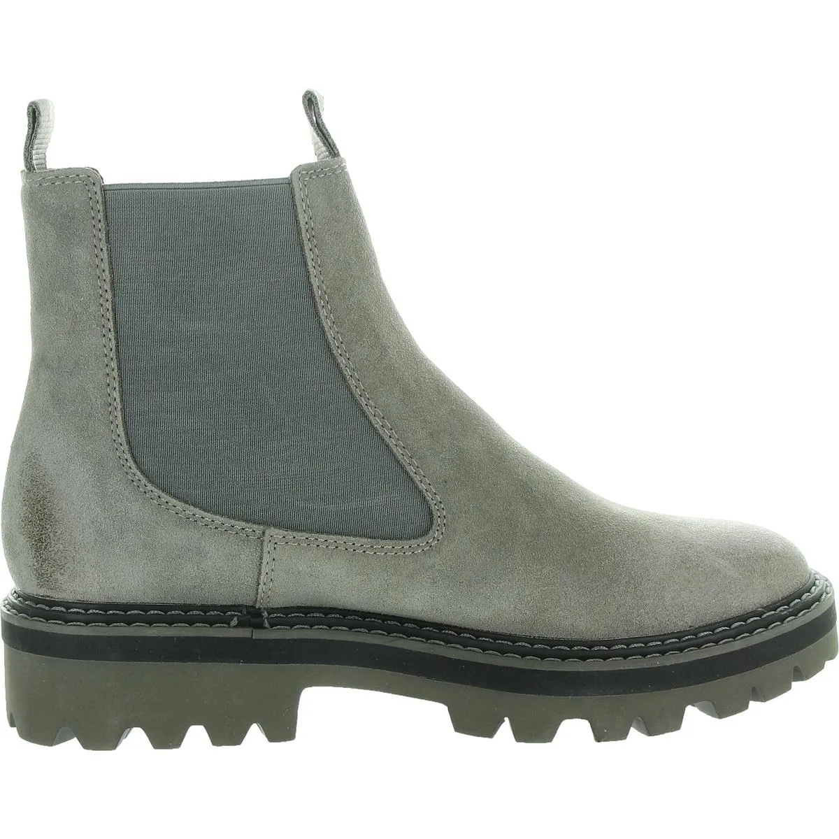 Womens Stretch Suede Chelsea Boots