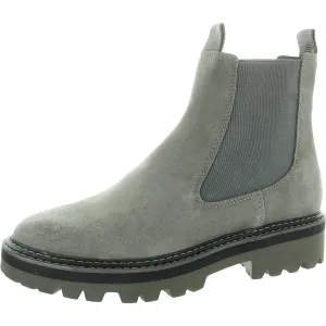 Womens Stretch Suede Chelsea Boots