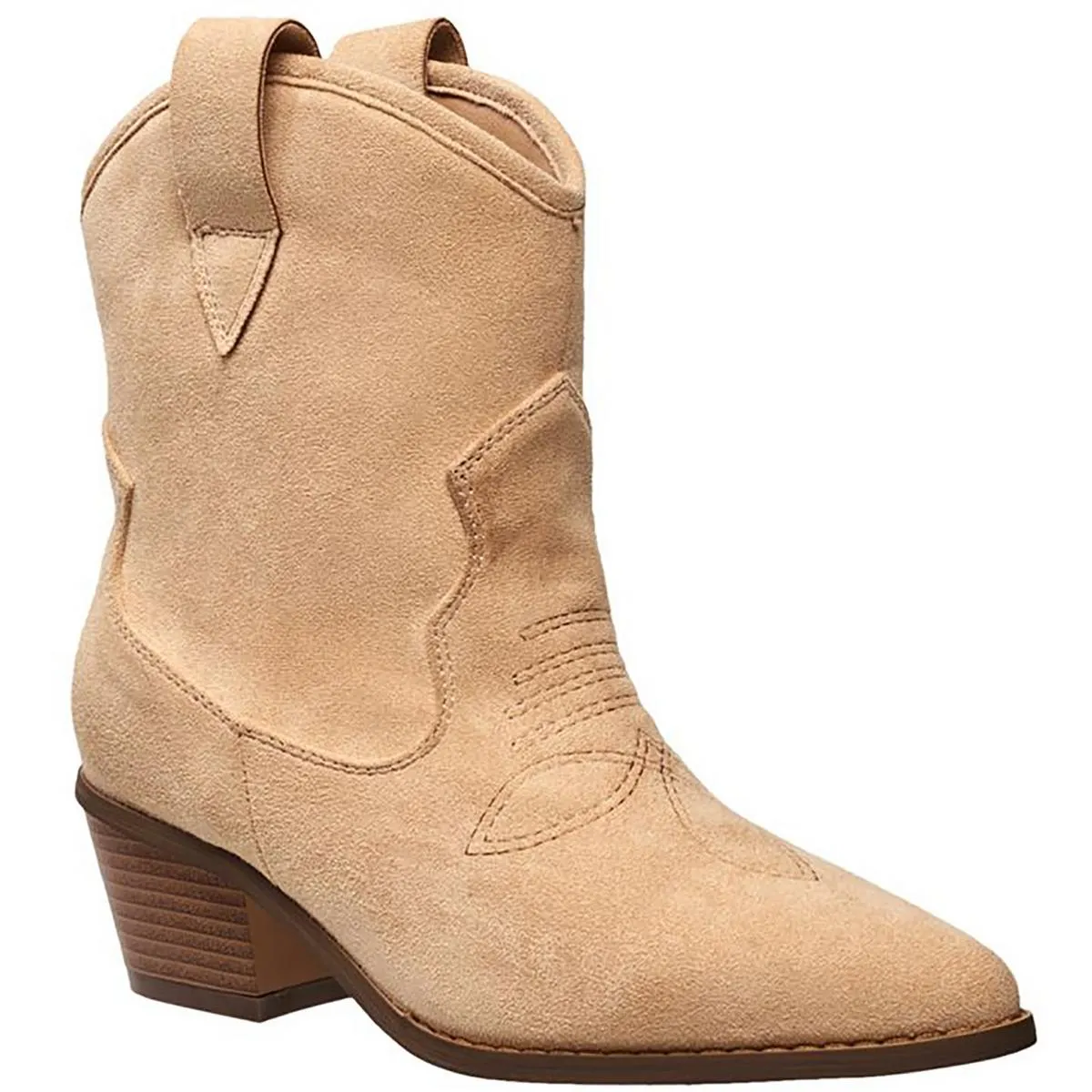 Womens Suede Ankle Cowboy, Western Boots