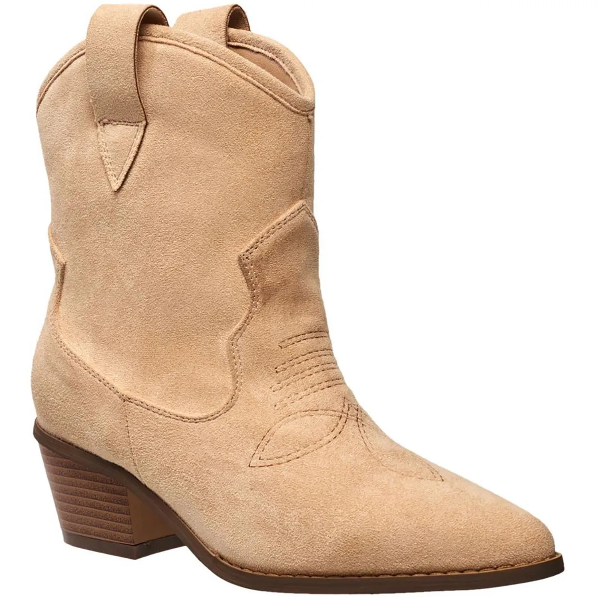 Womens Suede Ankle Cowboy, Western Boots
