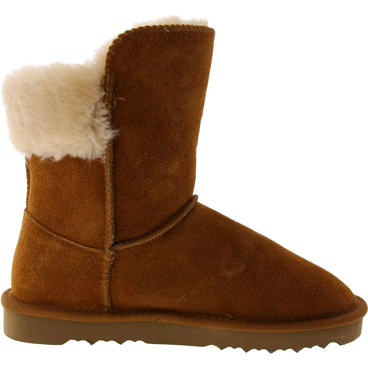 Womens Suede Cold Weather Shearling Boots