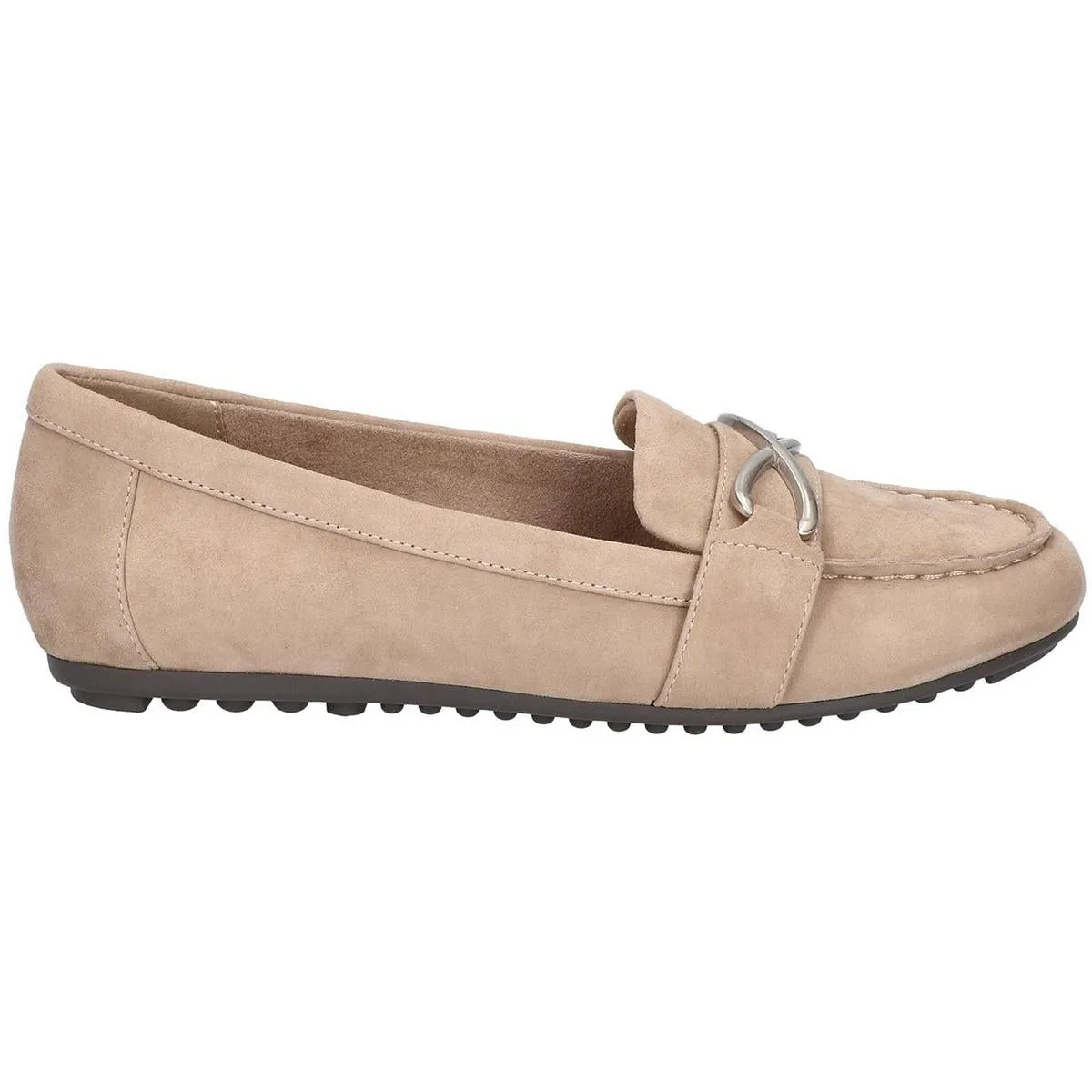 Womens Suede Padded Insole Loafers