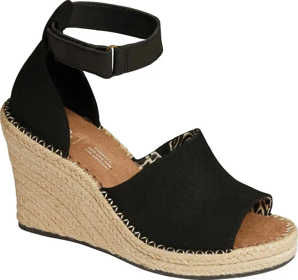 Womens TOMS Marisol  Chic Wedge Sandal with Cushioned Comfort