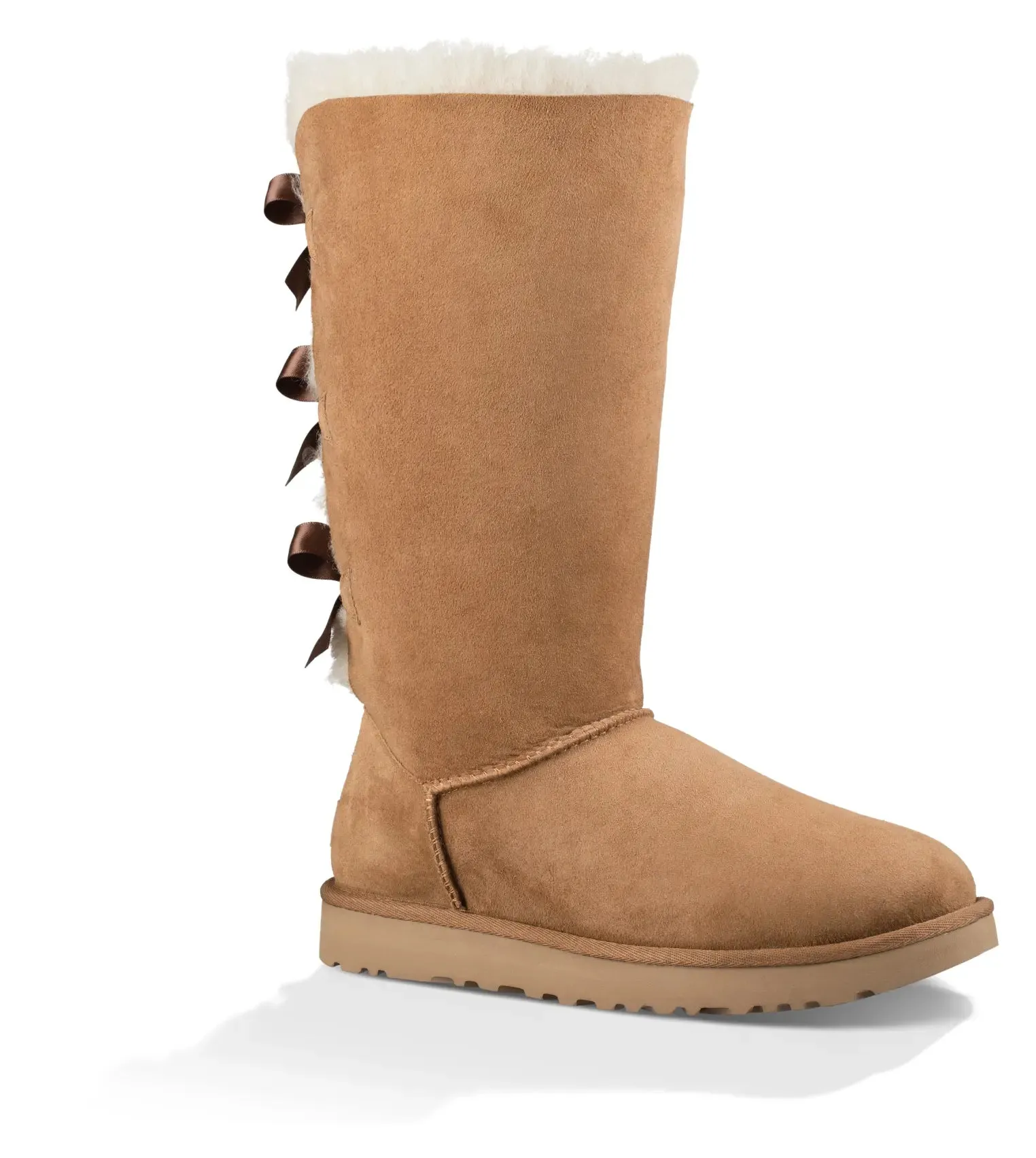 Womens UGG Bailey Bow Tall II  Cozy Sheepskin Boot with Feminine Bows