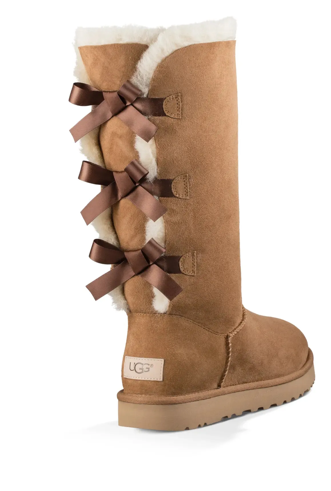 Womens UGG Bailey Bow Tall II  Cozy Sheepskin Boot with Feminine Bows
