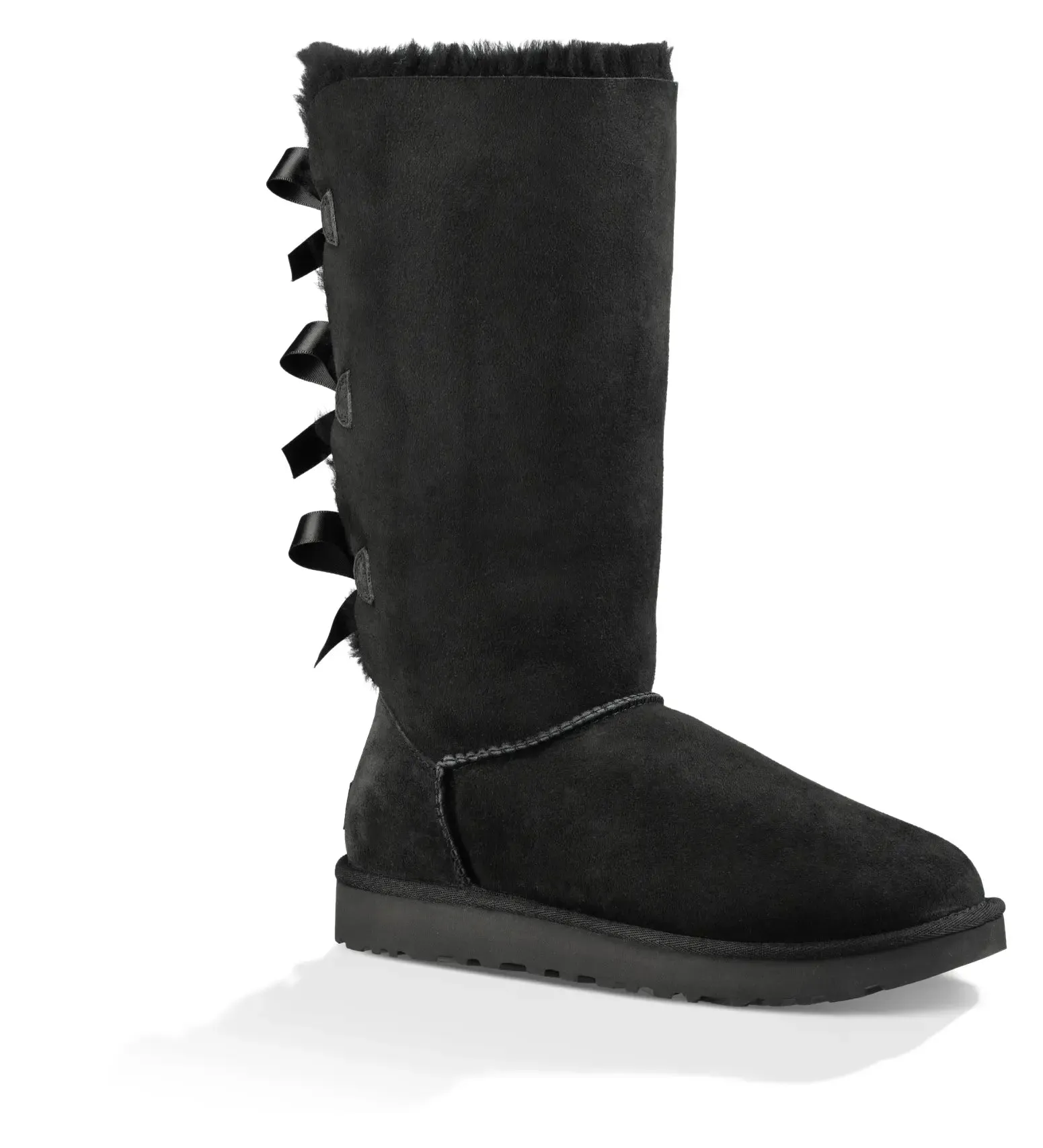 Womens UGG Bailey Bow Tall II  Cozy Sheepskin Boot with Feminine Bows