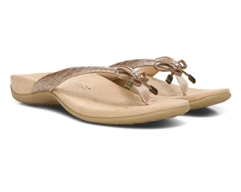 Women's Vionic Bella Metallic Croc Sandal | Chic, Supportive, and Effortlessly Stylish