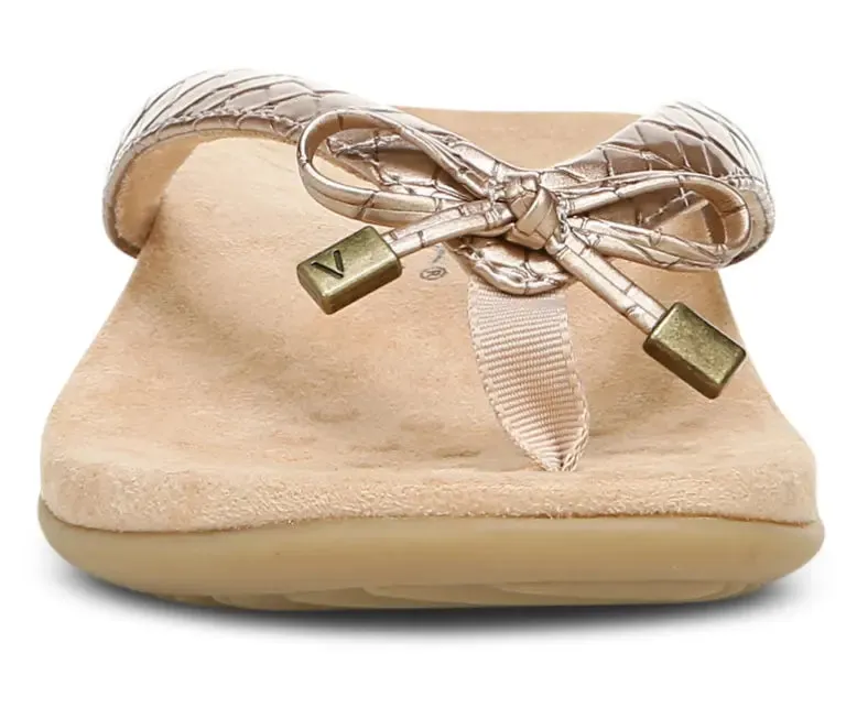 Women's Vionic Bella Metallic Croc Sandal | Chic, Supportive, and Effortlessly Stylish