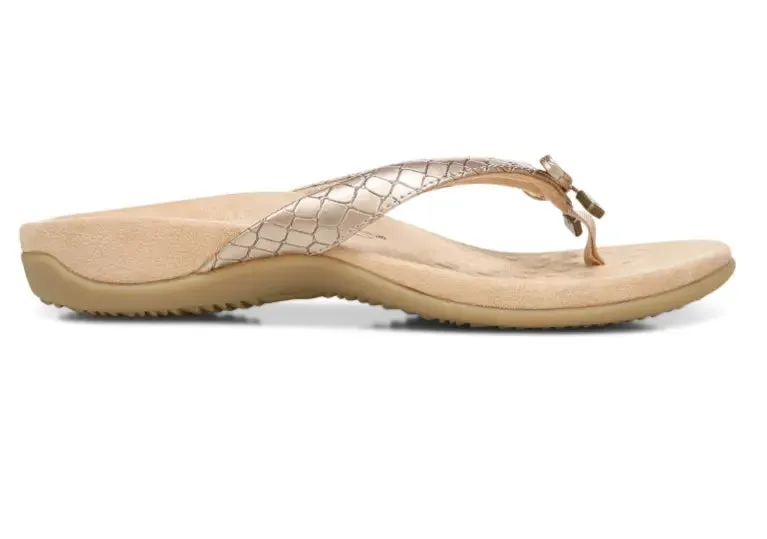 Women's Vionic Bella Metallic Croc Sandal | Chic, Supportive, and Effortlessly Stylish