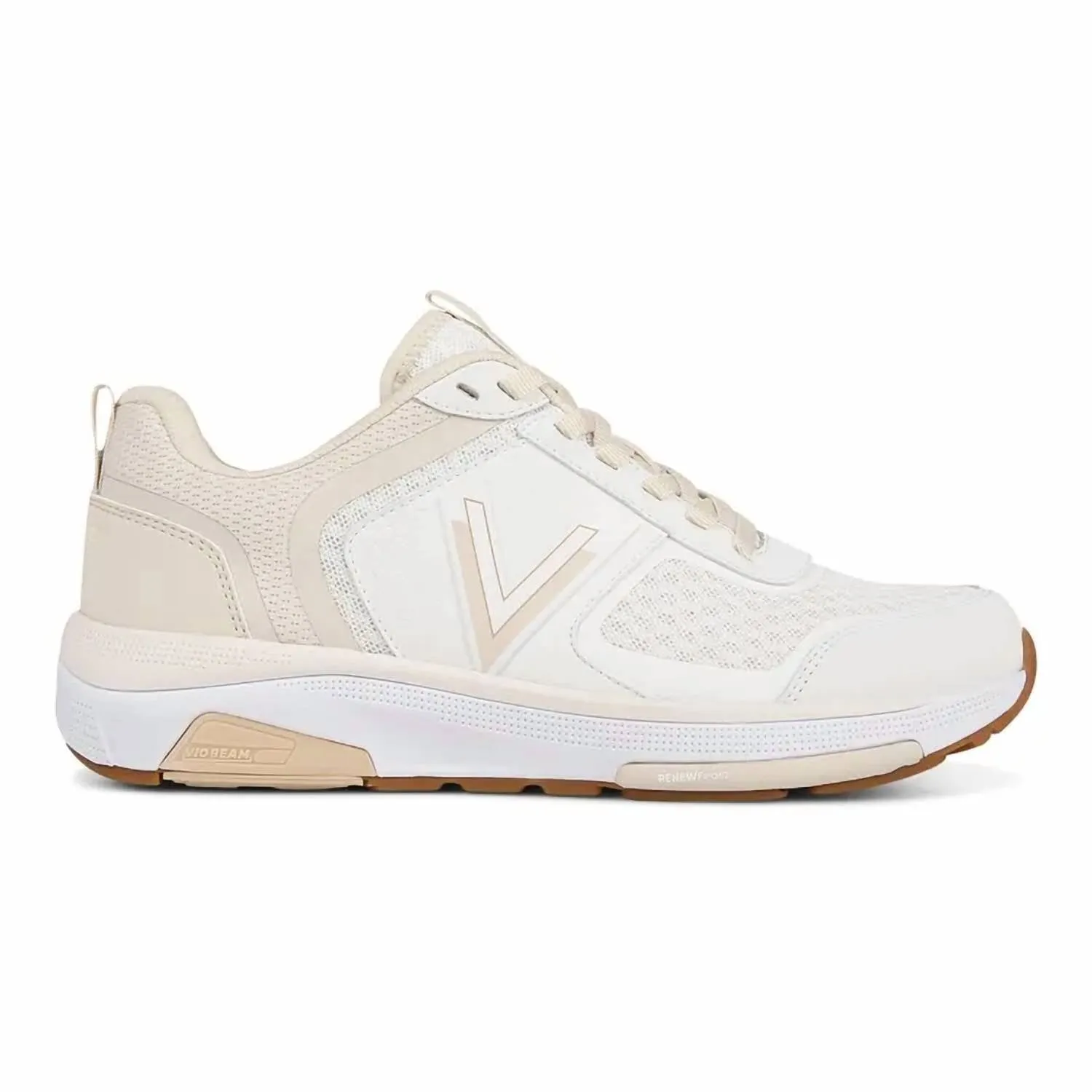 Women's Walk Strider Shoes In White/cream