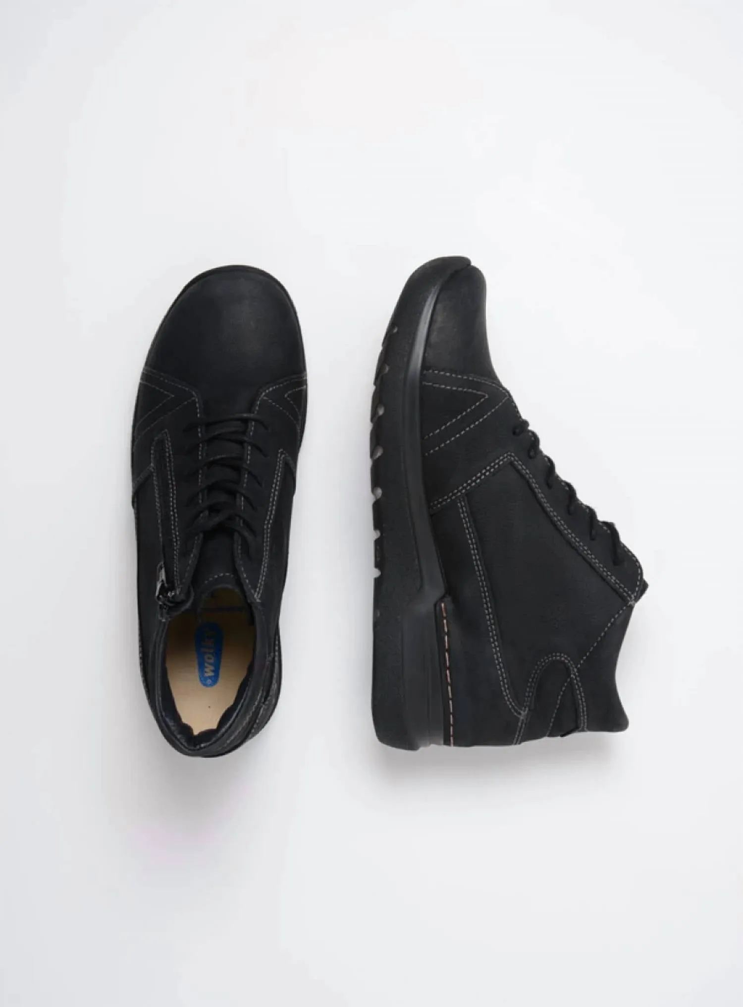 Women's Why Shoes In Black Nubuck