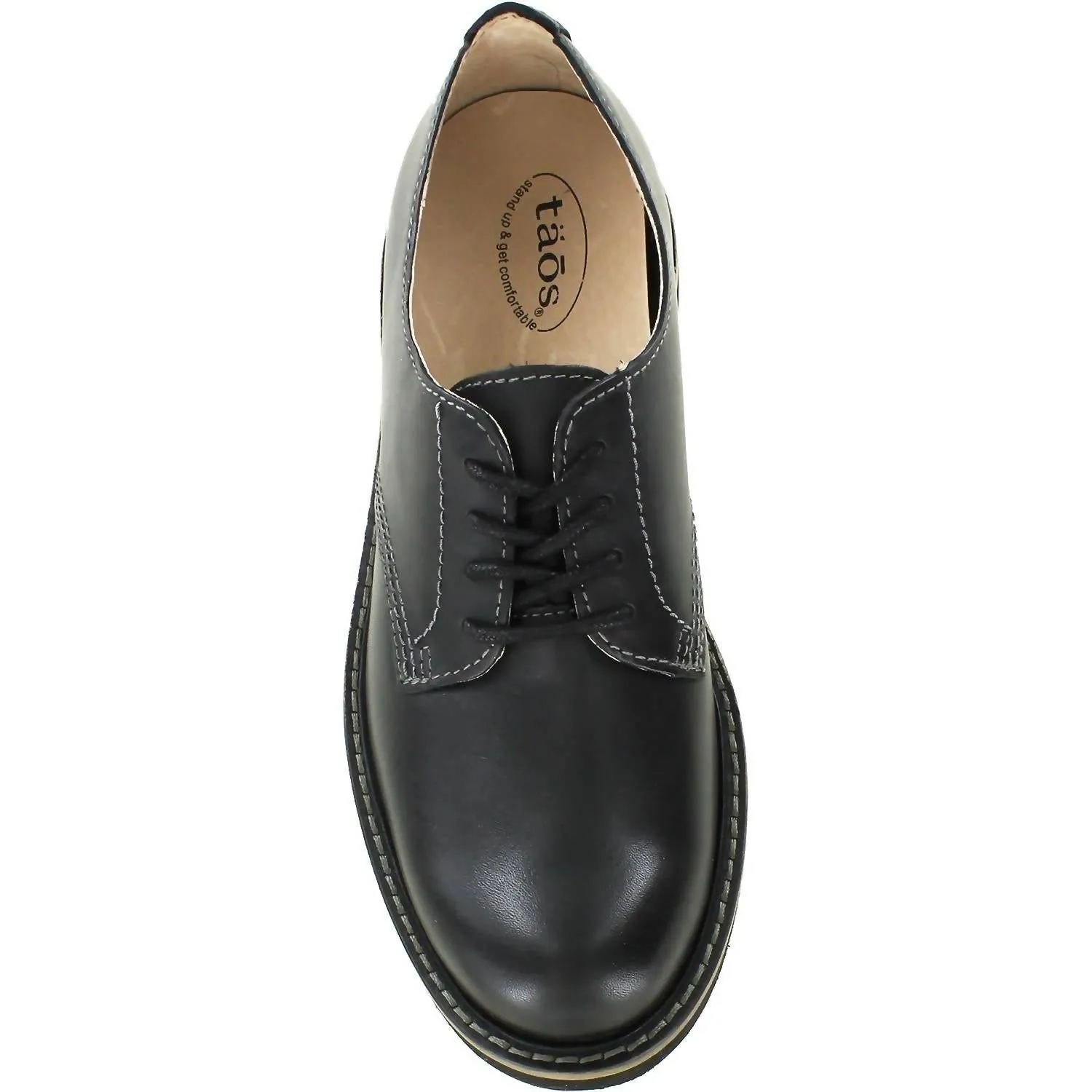 Women's Work It Smooth Leather Shoe In Black